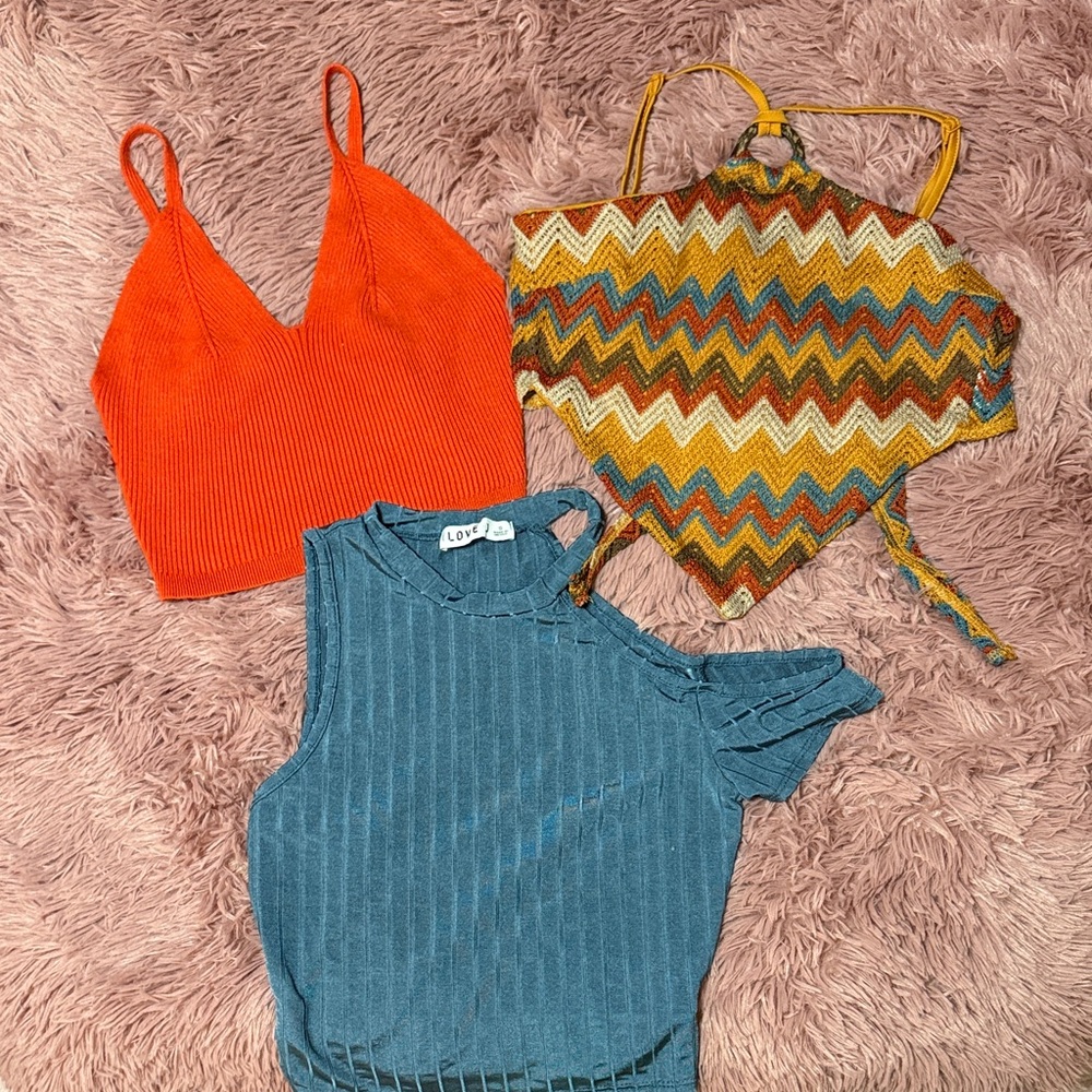 Women’s Festival Clothing Set with Crop Tops
